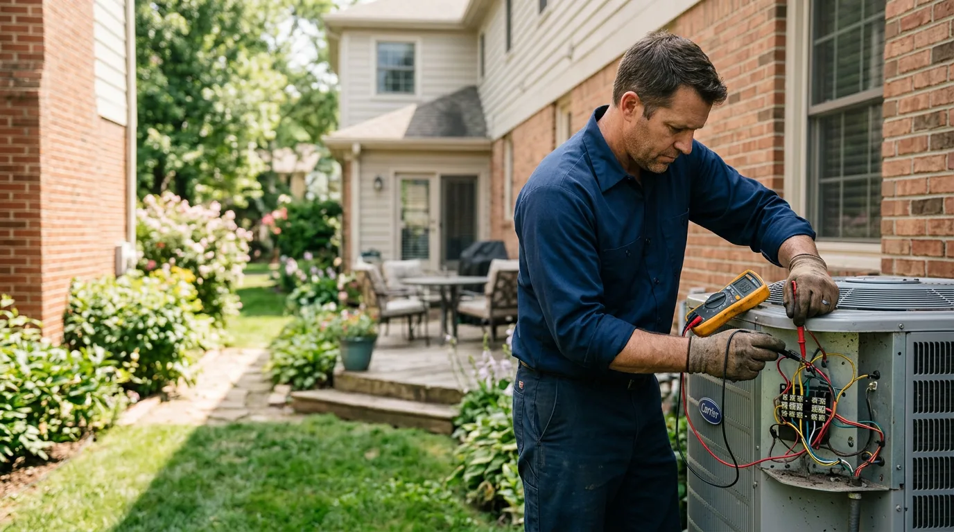 HVAC technician working near Perry Hall, MD